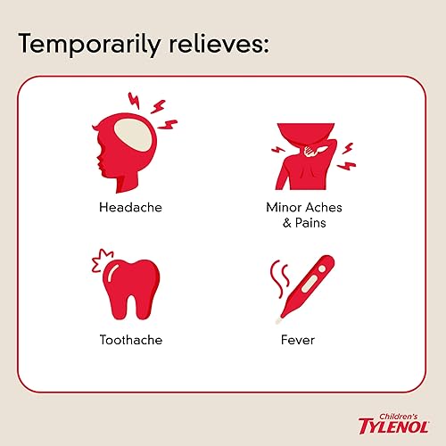 Miniatura 3 de Tylenol - Sobres de 160 miligramos de acetaminofeno en polvo disolvente para niños, sabor a baya silvestre, 30 unidades.