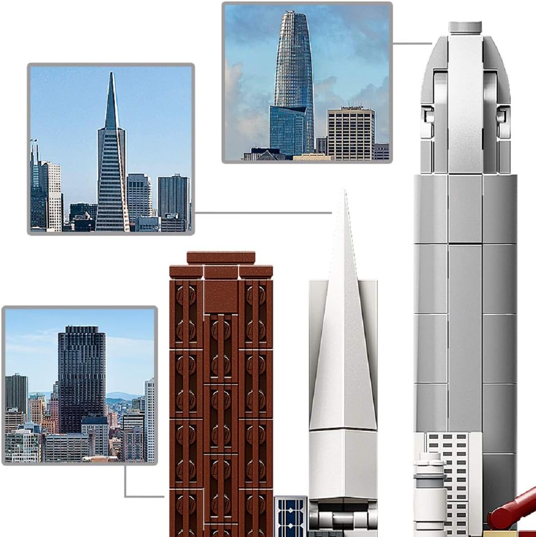 Suреr Bіg Clеаrаnсе! LEGO Architecture Skyline Collection 21043 San Francisco Building Kit Includes Alcatraz Model, Golden Gate Bridge and Other San Francisco Architectural Landmarks (565 Pieces)
