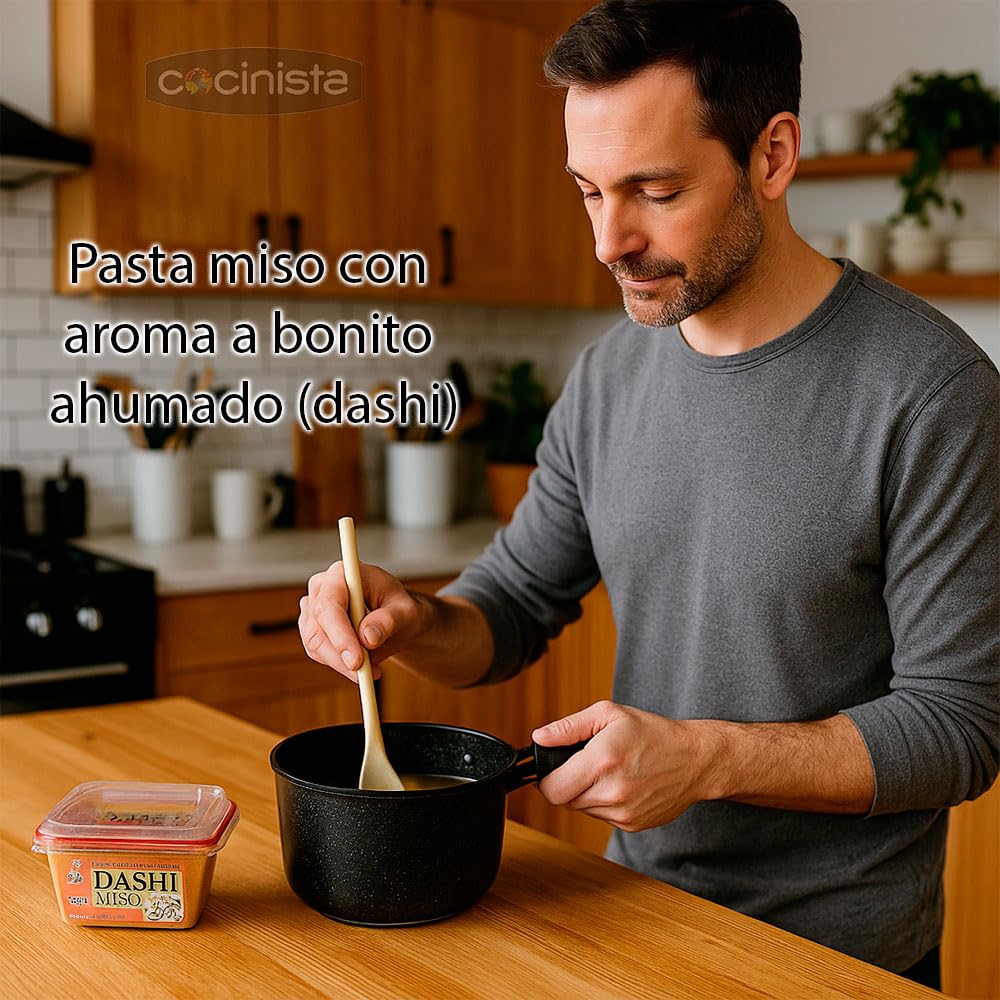 Pasta Miso con Bonito Katsuobushi 300 g para Sopa Miso, Ramen, Caldos, Salsas