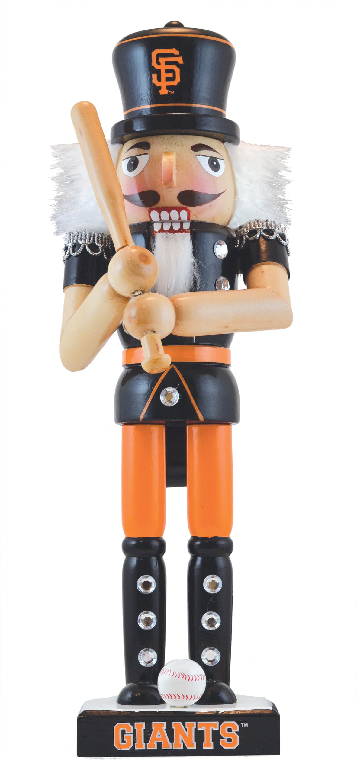 Masterpieces Game Day – MLB San Francisco Giants – Casse-Noisette en Bois Peint par équipe