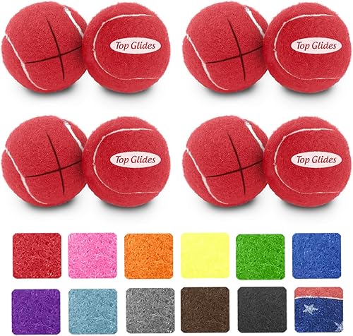 Miniatura 10 de Top Glides Pelotas de tenis precortadas Gris