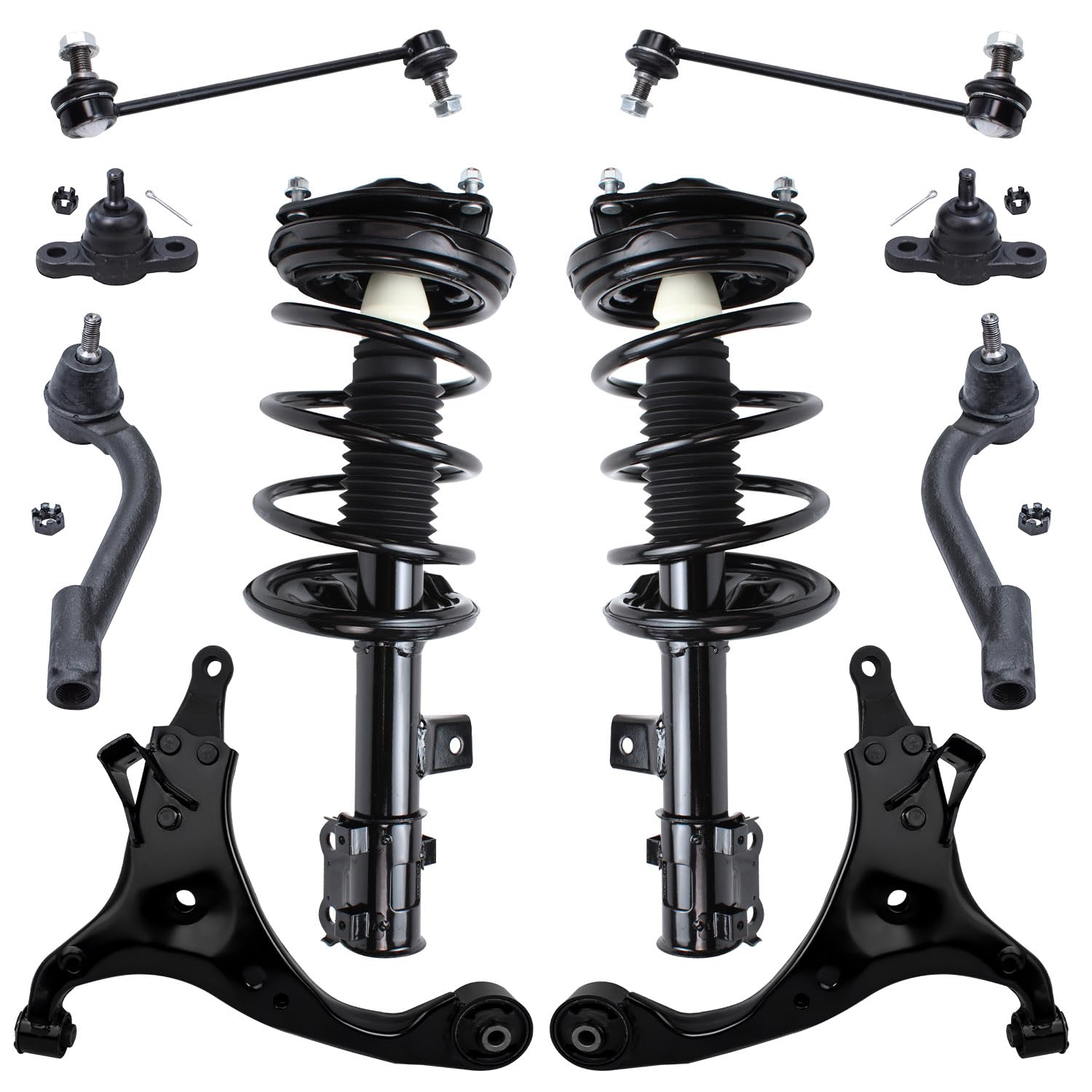 Detroit Axle - 10pc Front End Suspension Kit for 2006-2010 Kia Optima