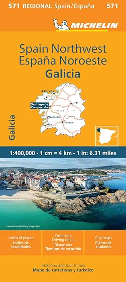 Mapa regional espaÑa noroeste - galicia