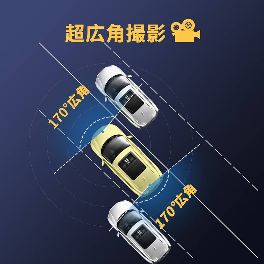 Amazon.co.jp: YAZACO ドライブレコーダー 前後カメラ 4K 2560P