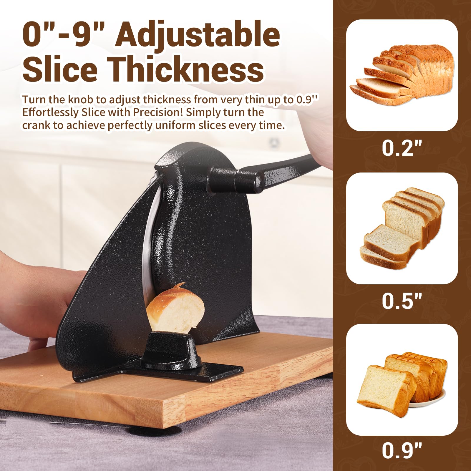 Manual Bread Slicer - Perfect Slices Every Time -3 Manual Bread Slicer - Perfect Slices Every Time -3