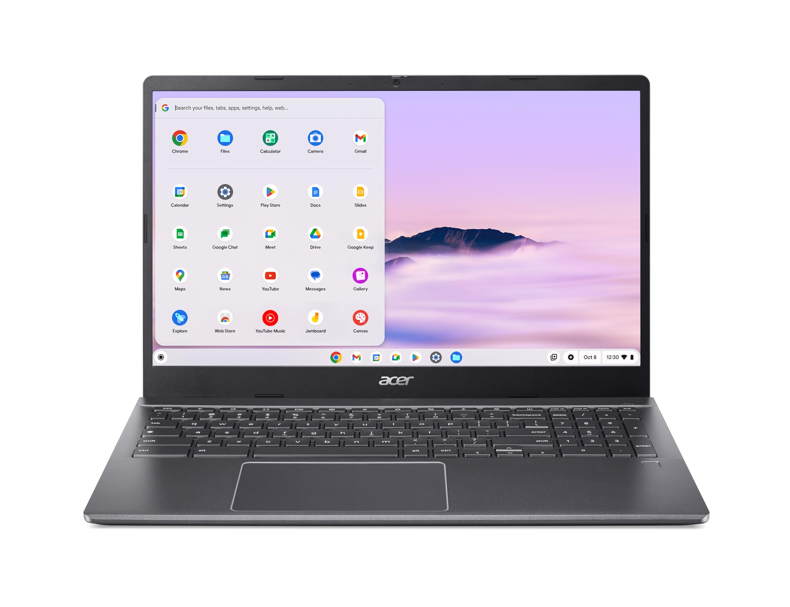 acer Chromebook Plus 515 (CB515-2H-EU5) laptop, Google ChromeOS Core, wyświetlacz FHD IPS 15,6", Intel Core i3-1215U, 8 GB RAM, 128 GB SSD, karta graficzna Intel UHD, szary