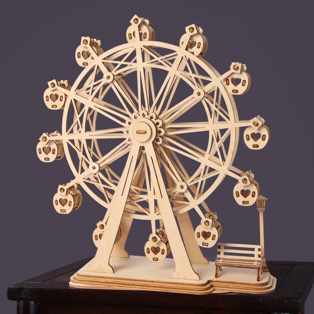 ROBOTIME Ferris Wheel with decorative bench