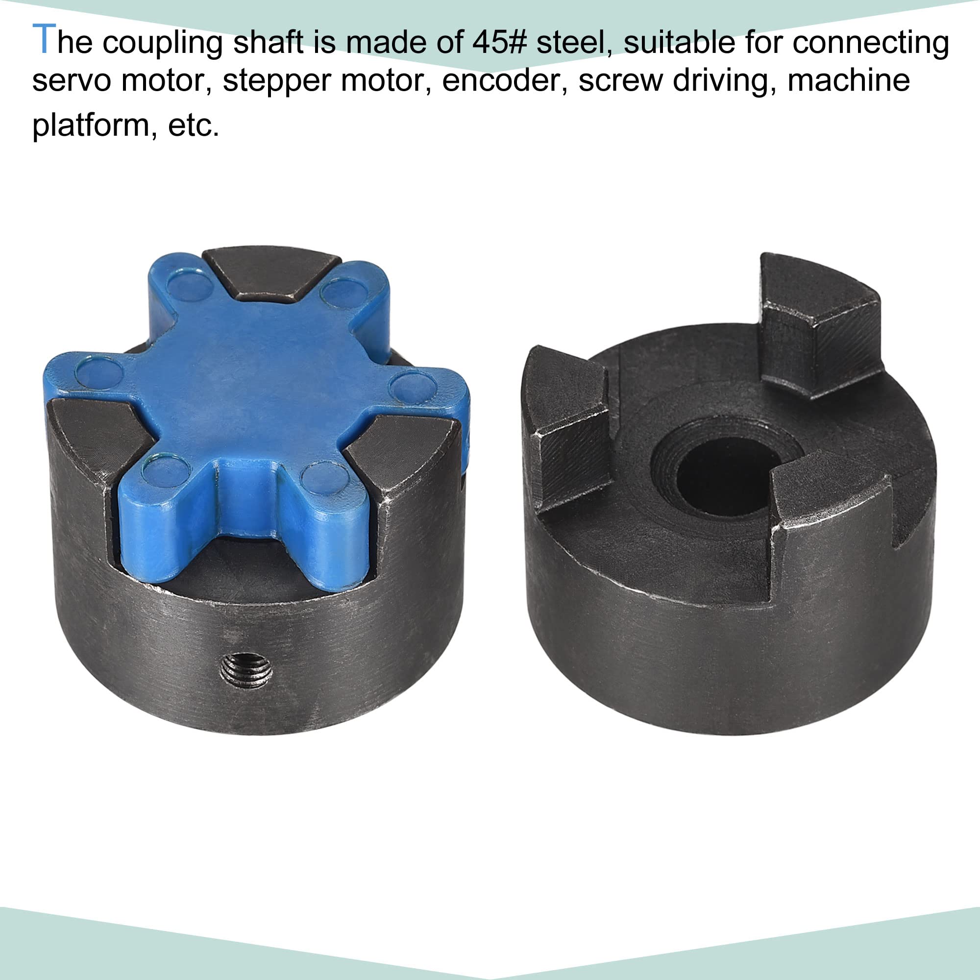 Accouplement Élastique 10mm à 10mm - Pour Arbre, Amortissement Vibrations, Alliage Aluminium