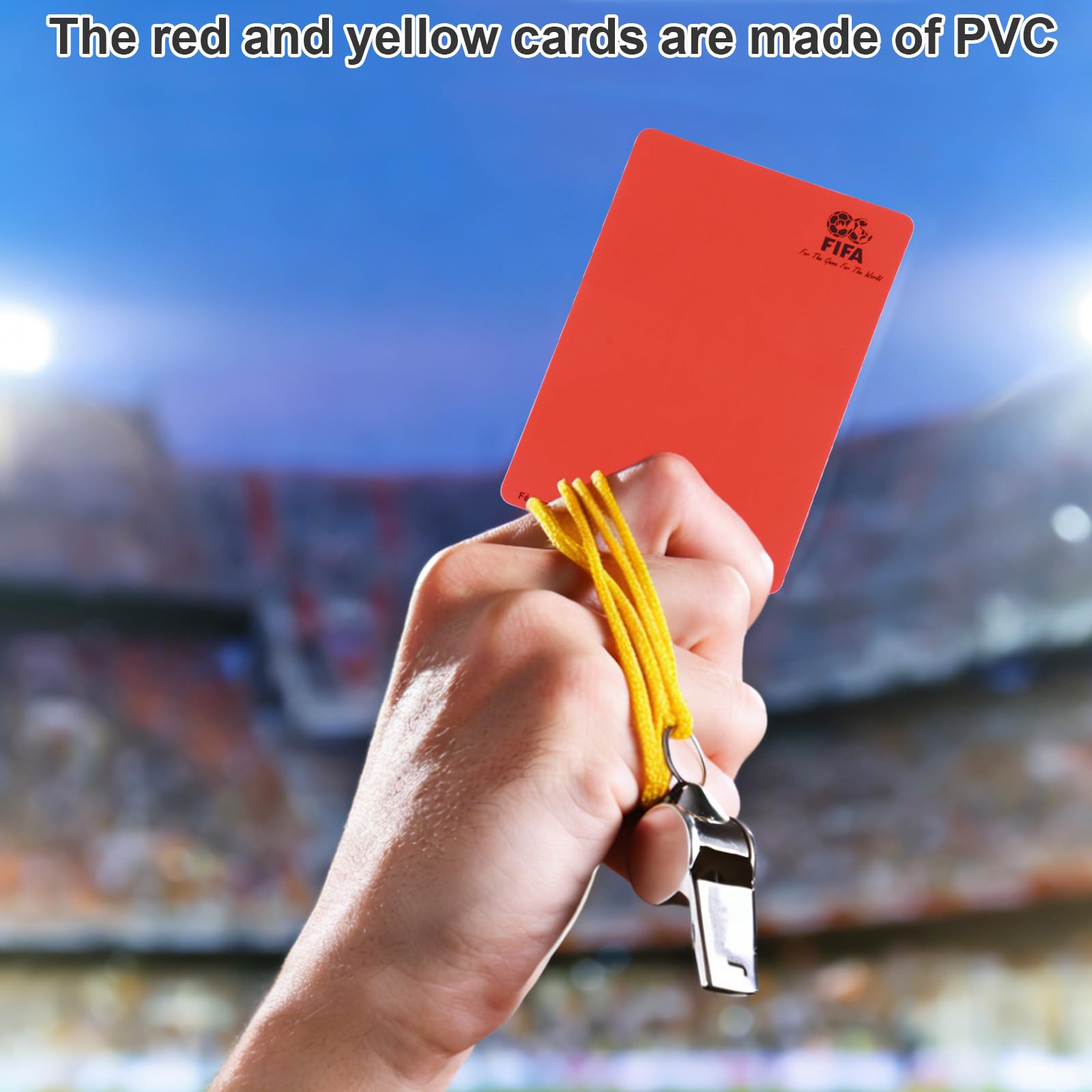 Set de árbitro de fútbol, Kit de Tarjetas Arbitro, Tarjetas Árbitro de Deportes para Deportes Escolares y Partidos de Fútbol