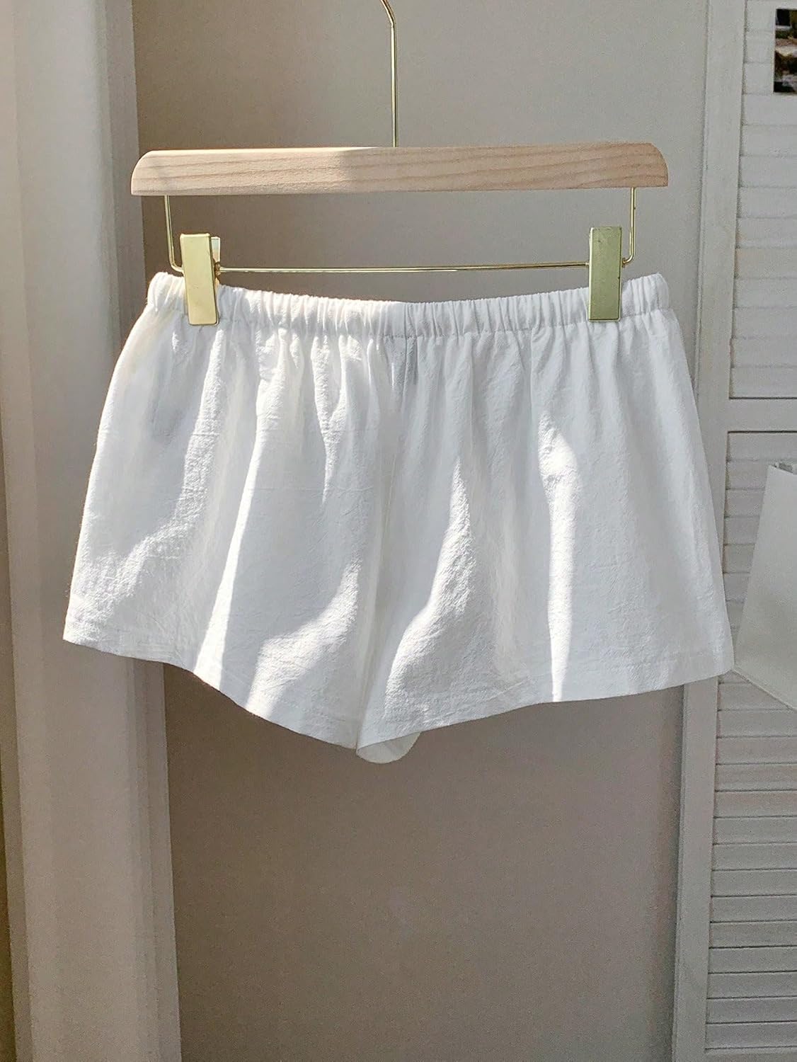 Women's Drawstring Waist Loose Button Summer Casual Shorts - Image 2