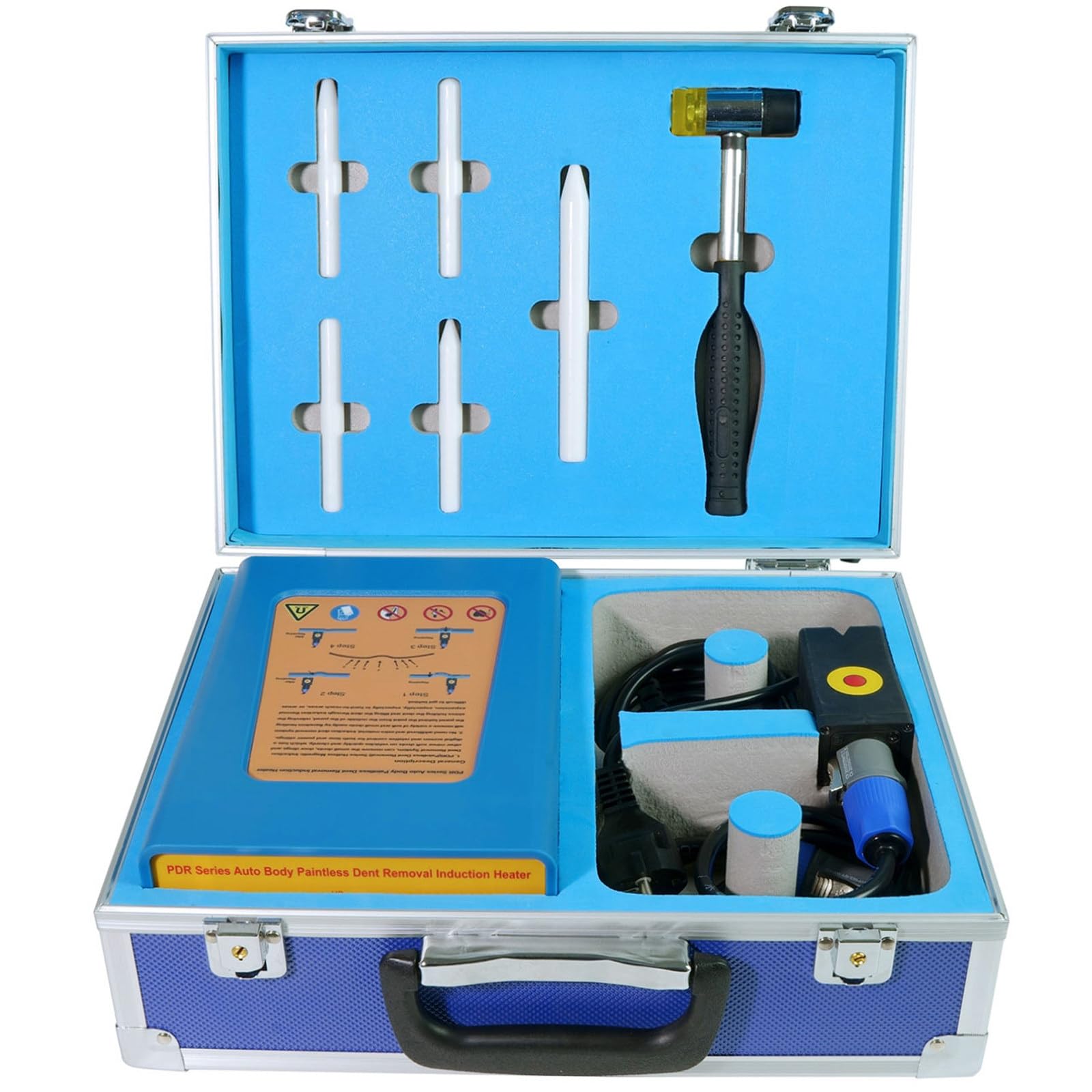 Induction Heater 1380W Pro PDR Induction Heater Machine Kit Hot Box Car Paintless Dent Removing Repair Tool, Magnetic Induction PDR Heater Hot Box for Garages Personal