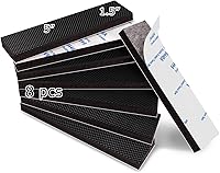 Vista 8 de Almohadillas de goma antideslizantes para muebles 8 piezas 3 pulgadas cuadradas, almohadillas antideslizantes para muebles de madera dura, para sofá