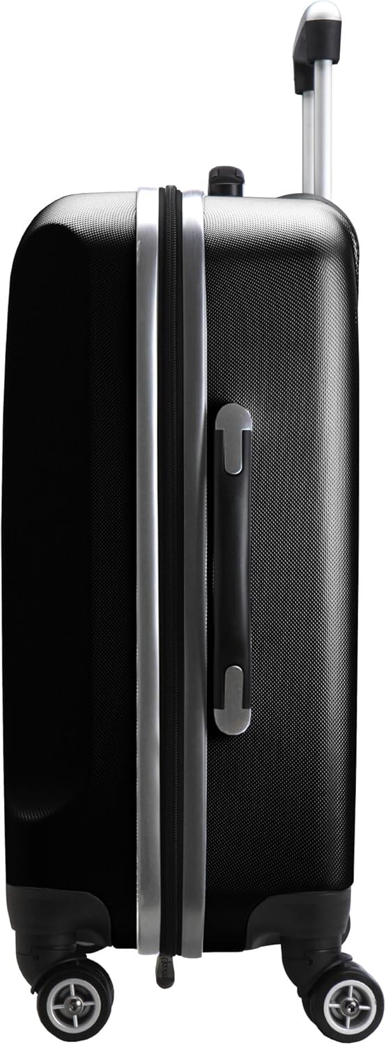 Denco NFL Los Angeles Rams Carry-On Hardcase Luggage Spinner, Black