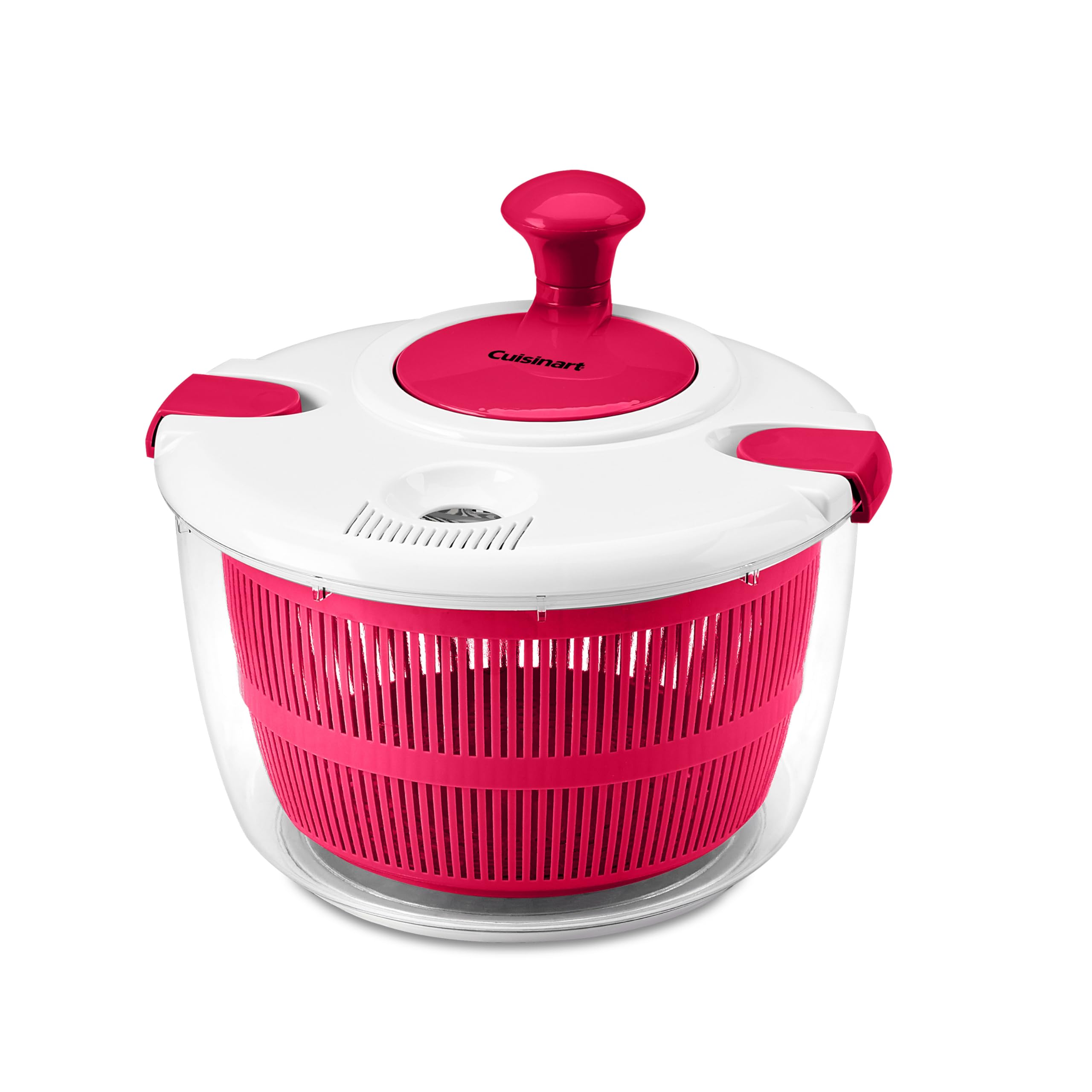 Cuisinart Large Salad Spinner- Wash, Spin & Dry Salad Greens, Fruits & Vegetables, 5qt, CTG-00-SASR Red