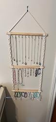 Aazon.co: Dahey Hanging Jewelry Organizer acrae Necklace Holder...