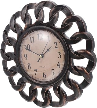 Bell Gear Clock Sports Decor Antique Wall Clock Wooden Kitchen Extra Large Wall Silent Wall Hanging Decor Home s Indoor Big Decoration Plastic