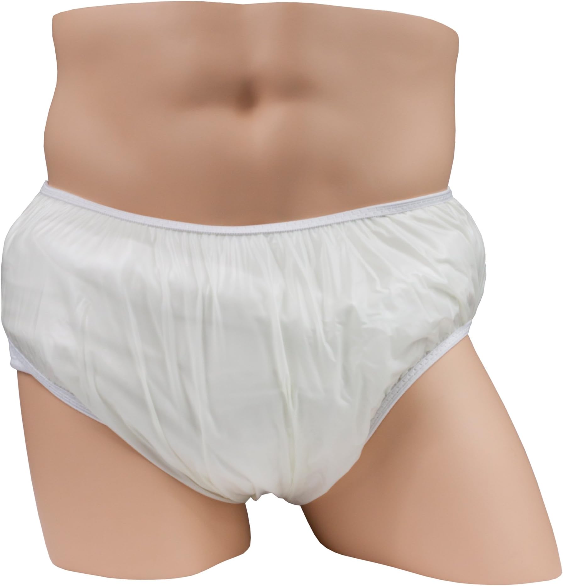 Bikini Cut Pull-On Style Adult Plastic Pants Soft, Quiet, Form Fitting Incontinence Waterproof Pants
