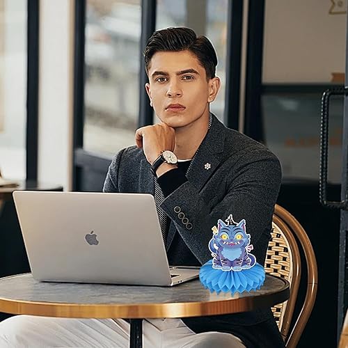 Miniatura 4 de 9 piezas de centro de mesa de nido de abeja de cazadores de películas demoníacas, suministros de fiesta de cumpleaños de cazadores de películas de