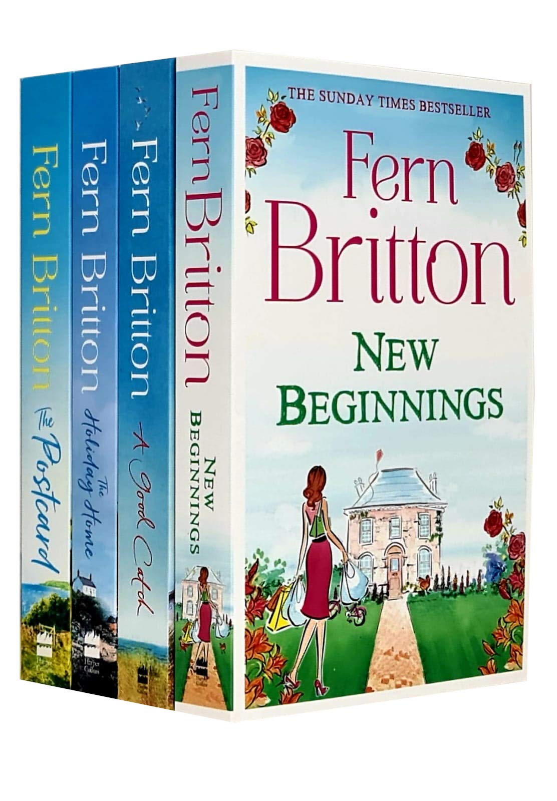 Fern Britton Collection 4 Books Set (New Beginnings, A Good Catch, The Holiday Home, The Postcard)