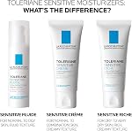 La Roche-Posay Face Hydratant pour la peau sensible, Lotion faciale sensible toleriane avec Niacinamide & Céramides, sans alcool, sans parfum & Recommandé par les Dermatologues,40mL