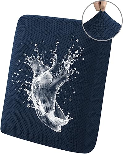 Miniatura 8 de Easy-Going Fundas de cojín impermeables para sofás y sofás, funda de asiento de sofá de jacquard elástica de repuesto para perros, mascotas y niños,