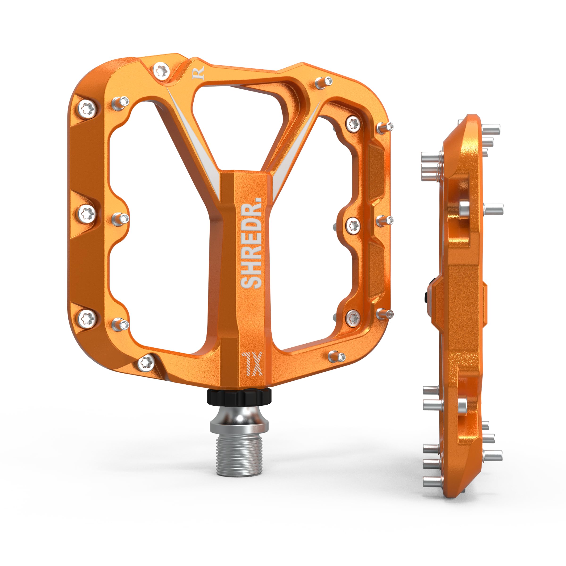 Flat 2.0 Pedale für MTB | Superleichte Flatpedals fürs Mountainbike | In 2 Größen und 9 Farben | inkl. schwarzen Reflektoren