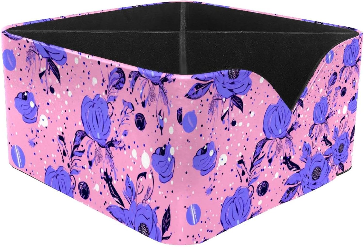 Desk Organizers and Accessories,Storage Box,Desk Organization,1-Pc,Floral Purple Pink
