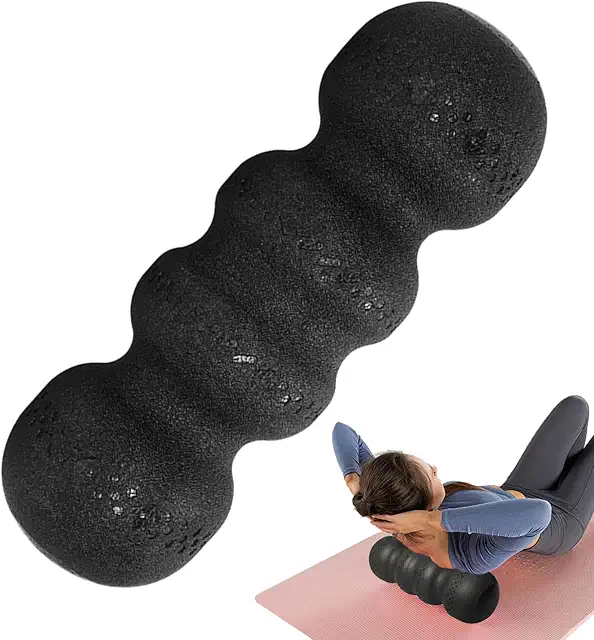 Yoga-schuimroller voor spierherstel - hoge hardheid, golfvorm