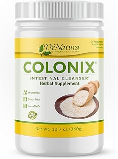 Dr Natura Colonix Intestinal Cleanser, All-Natural Daily Fiber, Colon Detox and Cleanse, Supports Healthy Colon, Intestines, Gut, 30 Day Serving, 12.7 Oz