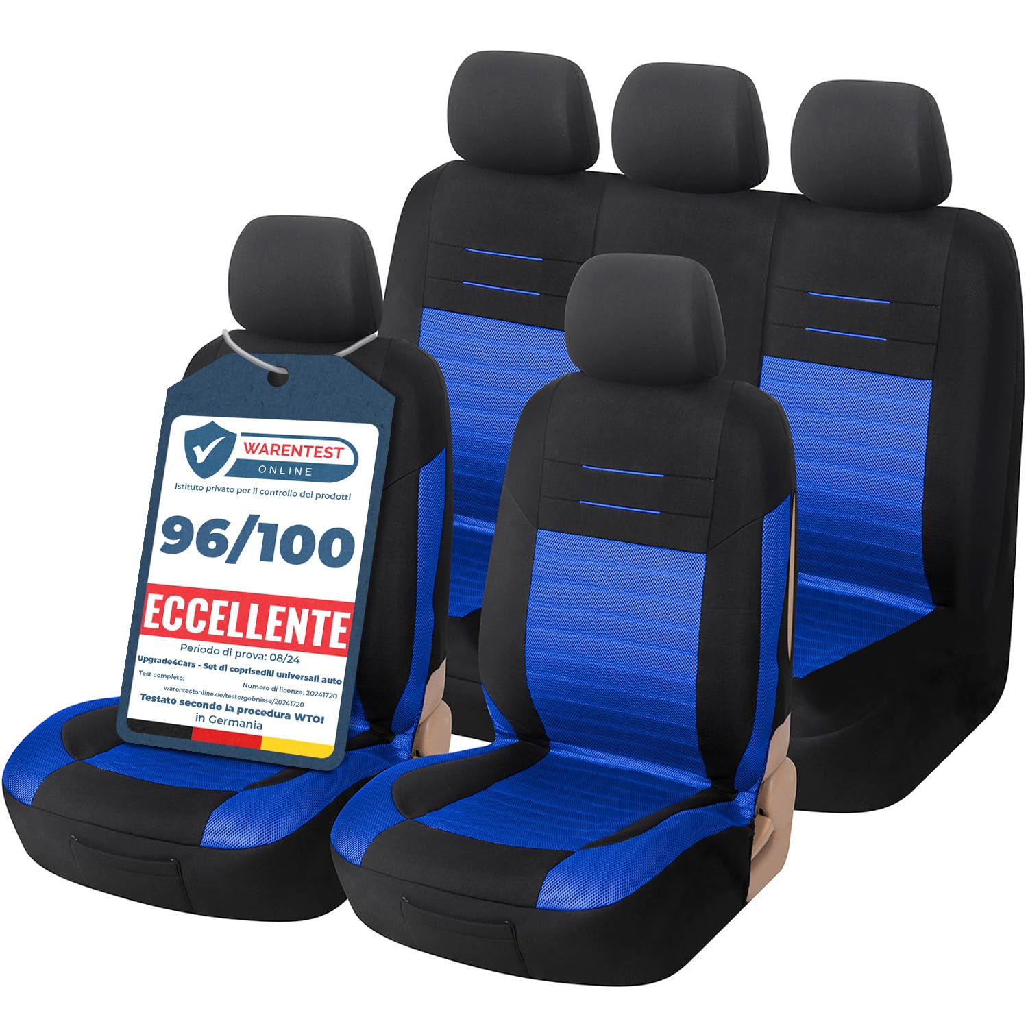 Fodera Sedile Auto Conducente Ford Transit Custom 2013+ | Personalizzata UK, Impermeabile E Resistente, Colore Nero - 2
