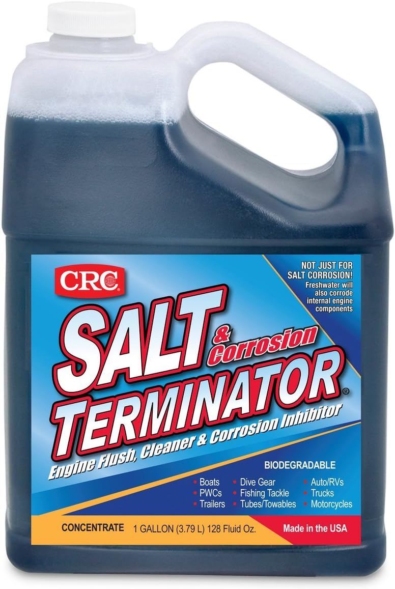 CRC (SX128-6PK) Salt Terminator Engine Flush, Cleaner and Corrosion Inhibitor - 128 oz., (Pack of 6)