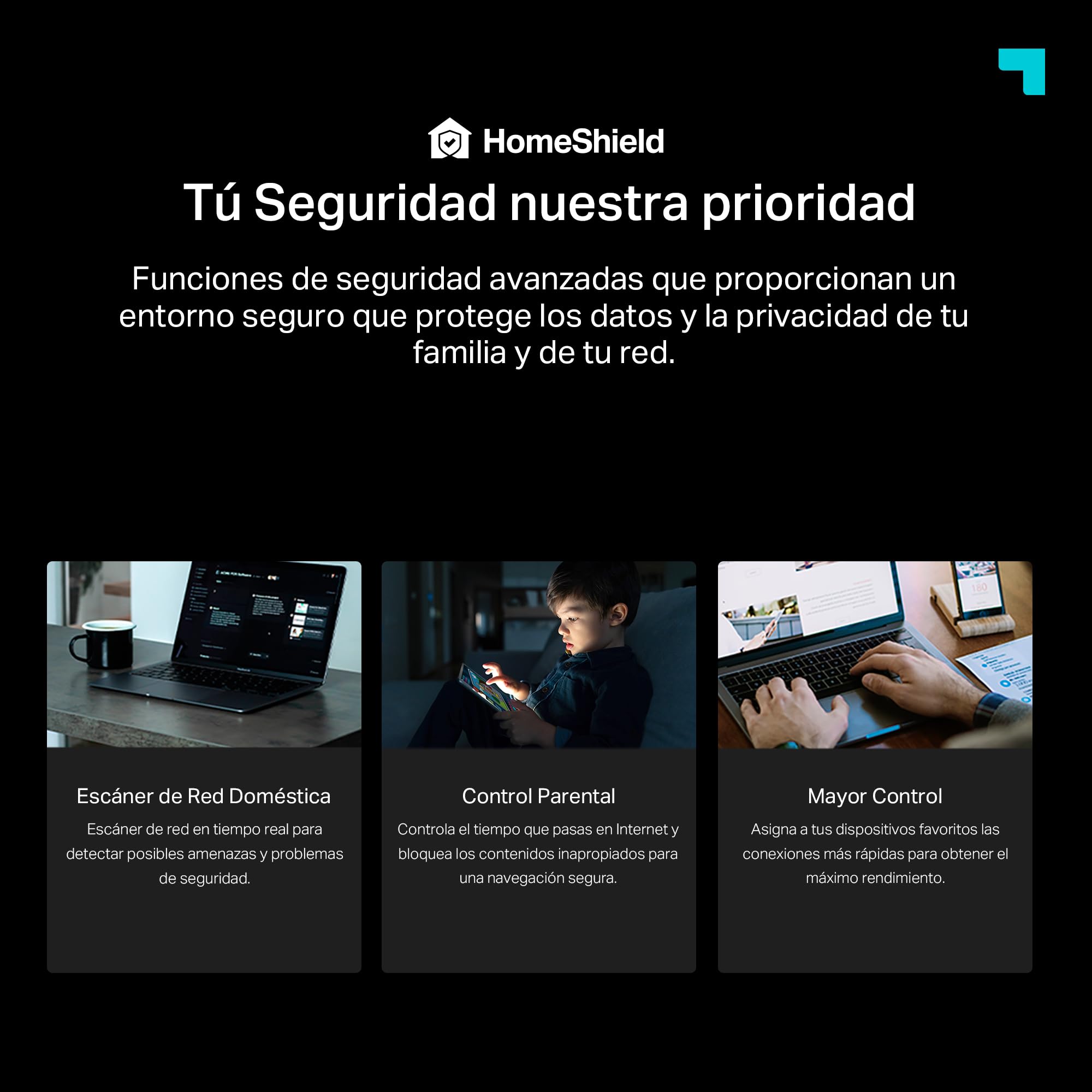 TP-Link Archer BE3600 - Router Wi-Fi 7 AX3600, Doble Banda 3570 Mbps, 2 Puertos 2.5 Gigabit, USB 3.0, EasyMesh, Cliente y Servidor VPN, HomeShield, Router para Hogar y Gaming