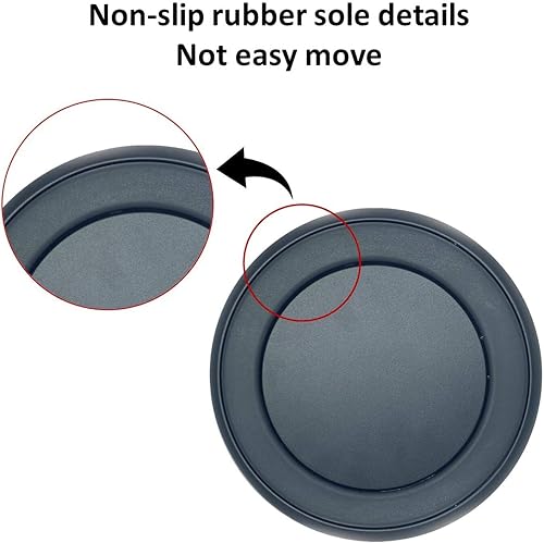 Miniatura 4 de Tazón negro para perros con aislamiento de acero inoxidable de 64 onzas, cuencos de agua para perros grandes y medianos, cuencos de comida