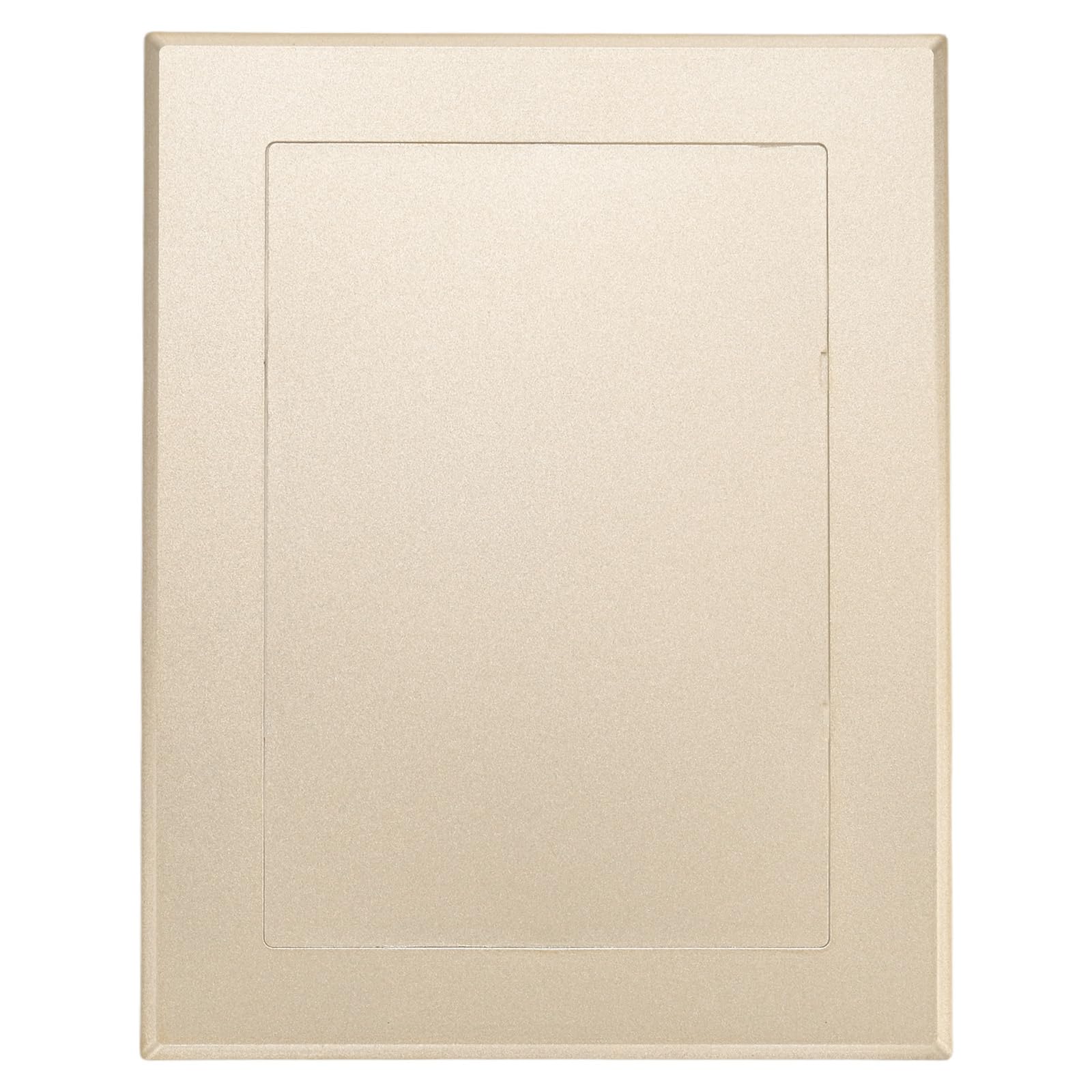 M METERXITY 1-Pack Access Panel for Drywall, 7x5 Inch Plastic Self Adhesive Wall Hole Cover Access Doors for Wiring Cable/Ceiling, Removable Plumbing Wall Panel [Gold Tone, Rectangle]
