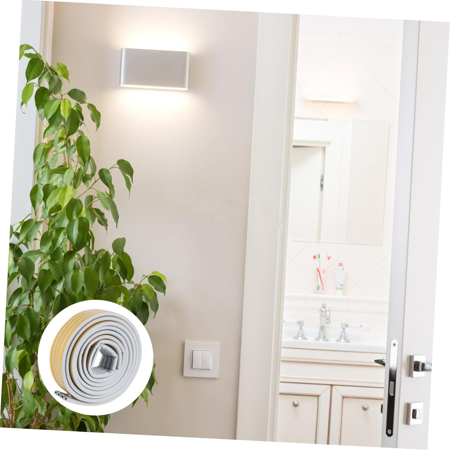 Weather Stripping Door Seal Strip Self Adhesive Insulation Tape Draft Stopper Doors Sealing Strip