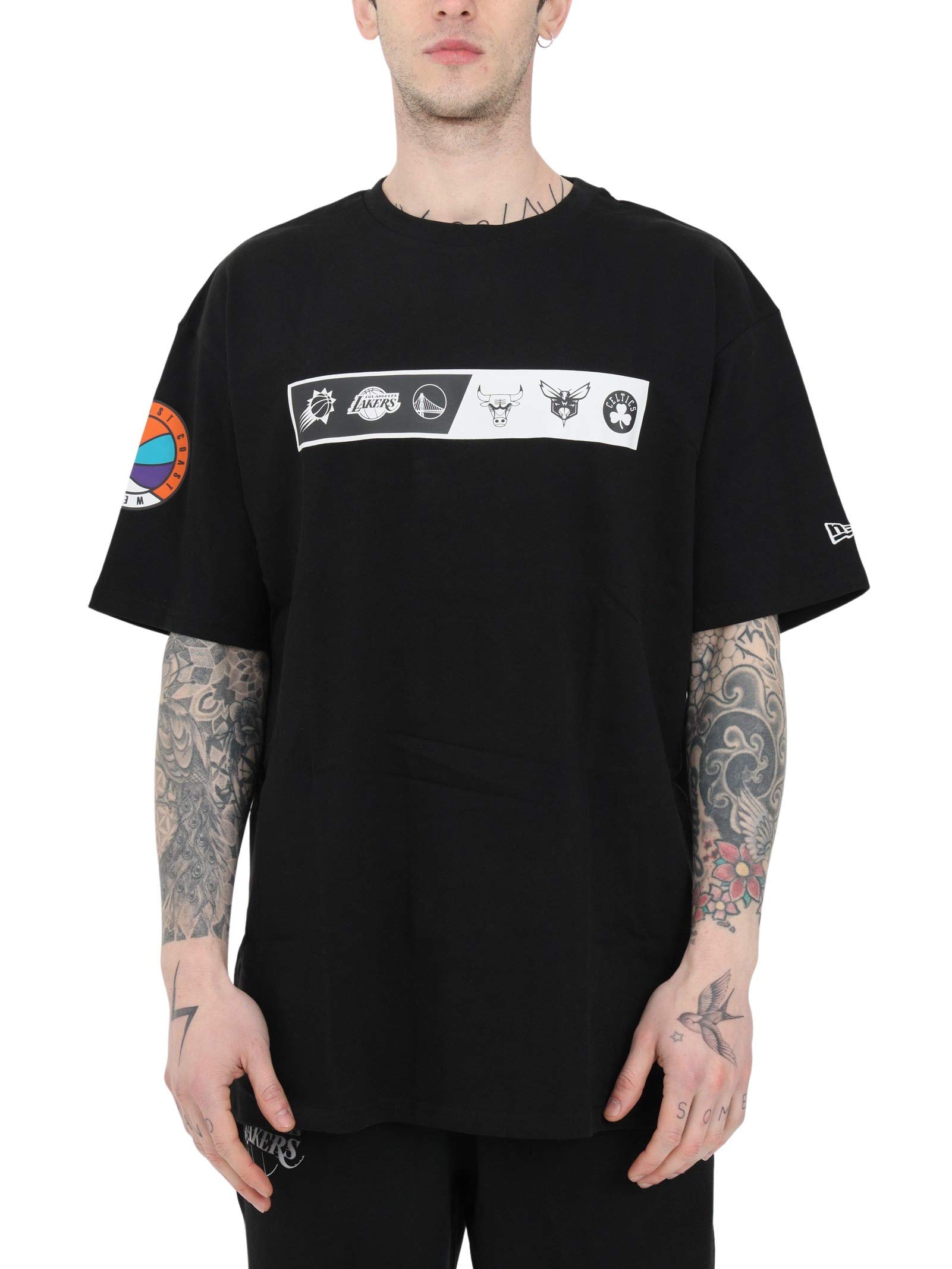 New Era NBA Eastwest Coast Ovszd tee Nbalog Camiseta de Manga Corta Hombre (Pack de 1)