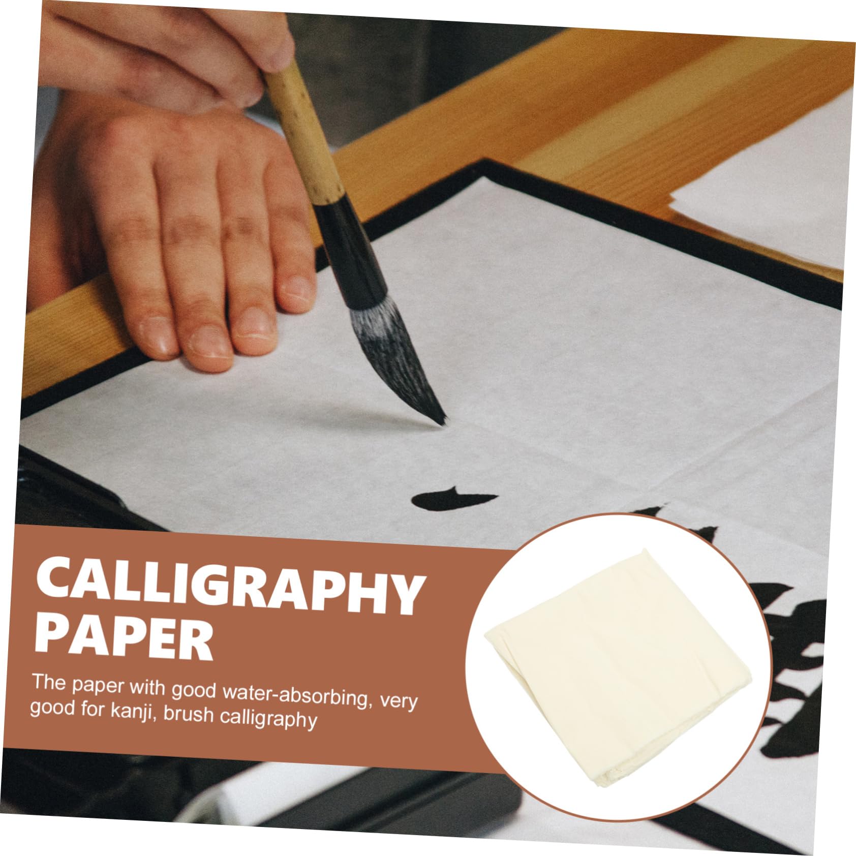 Holibanna 10 Sheets Xuan Paper for Chinese Calligraphy and Watercolor Painting Lightweight and Portable Rice Paper for Writing Drawing and Art Practices