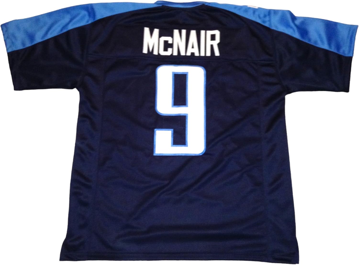 Steve McNair Blue Jersey Stitched Custom Football New No Brand/Logos