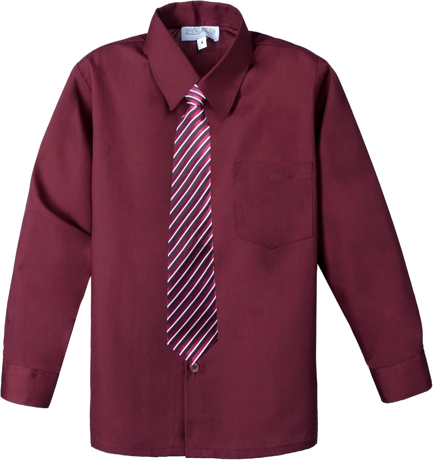 Spring Notion Boys Dress Shirt and Tie Set