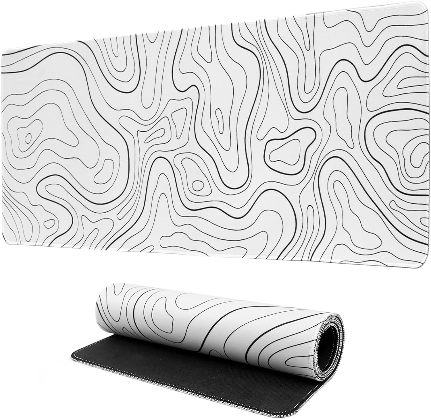 Large Mouse Pad Mat,Topographical Gaming Mouse Pad Long Extended Pad