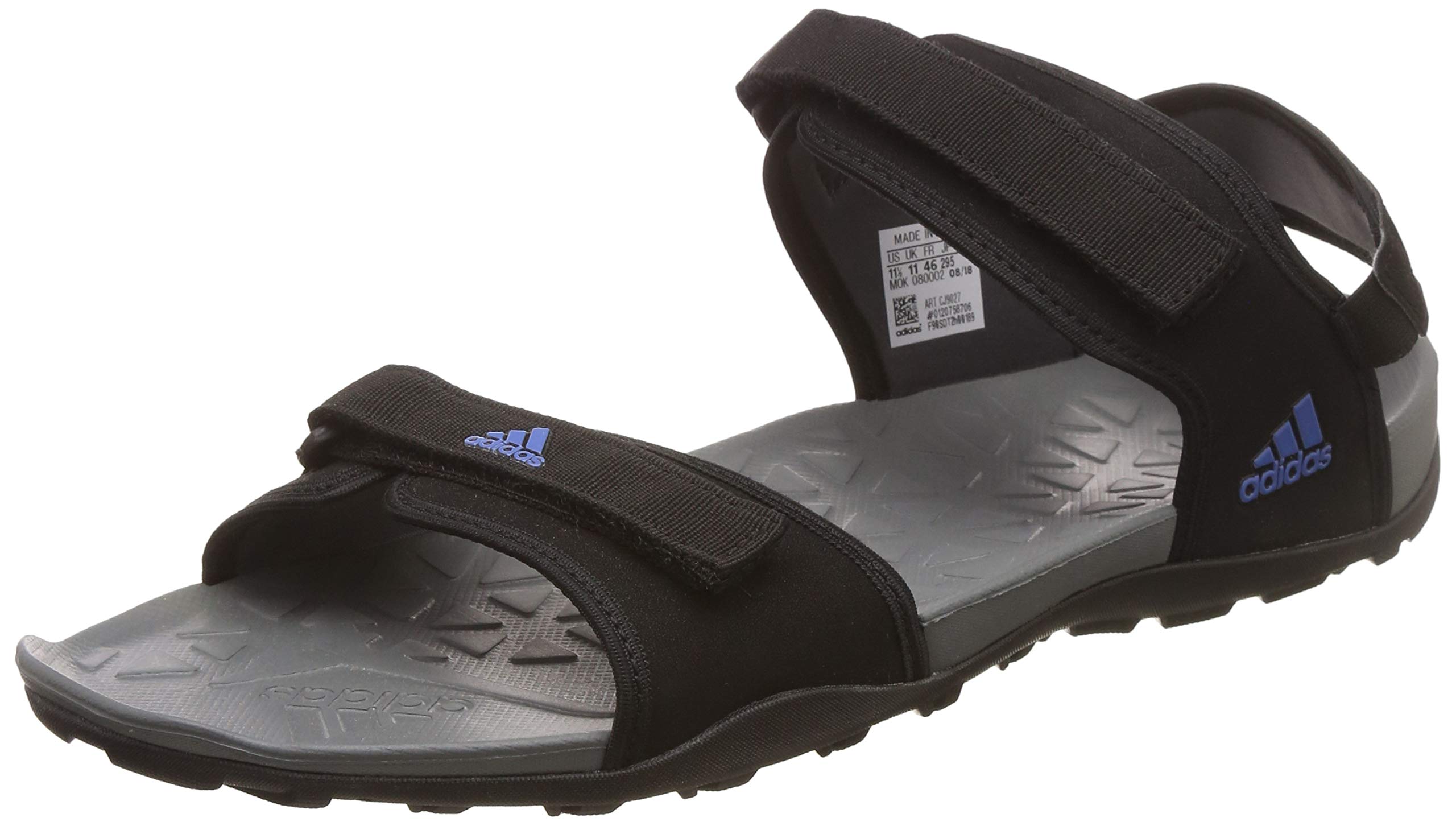 adidas Men's Hoist Cblack/Grefiv/Traroy Sandals-10 UK/India (44 2/3 EU) (CJ9027)-picture-49