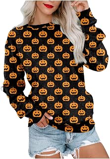 WANZZXCSL Casual Running Cool Pullover Ladies Long Sleeve Cutout Fall Loos Crew Neck Thin Peplum Graphic Top Ladies