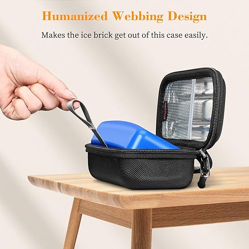 Miniatura 3 de Vial de insulina - Estuche enfriador de transporte, organizador portátil para diabéticos, resistente al agua, funda protectora rígida de viaje