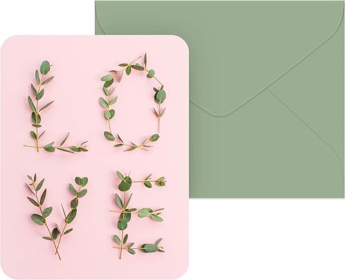 Miniatura 3 de Tarjetas de notas artesanales en blanco por Studio Oh!  el amor entre las hojas  Paquete de 8  4.25 pulgadas × 5.5 pulgadas de papel de arte