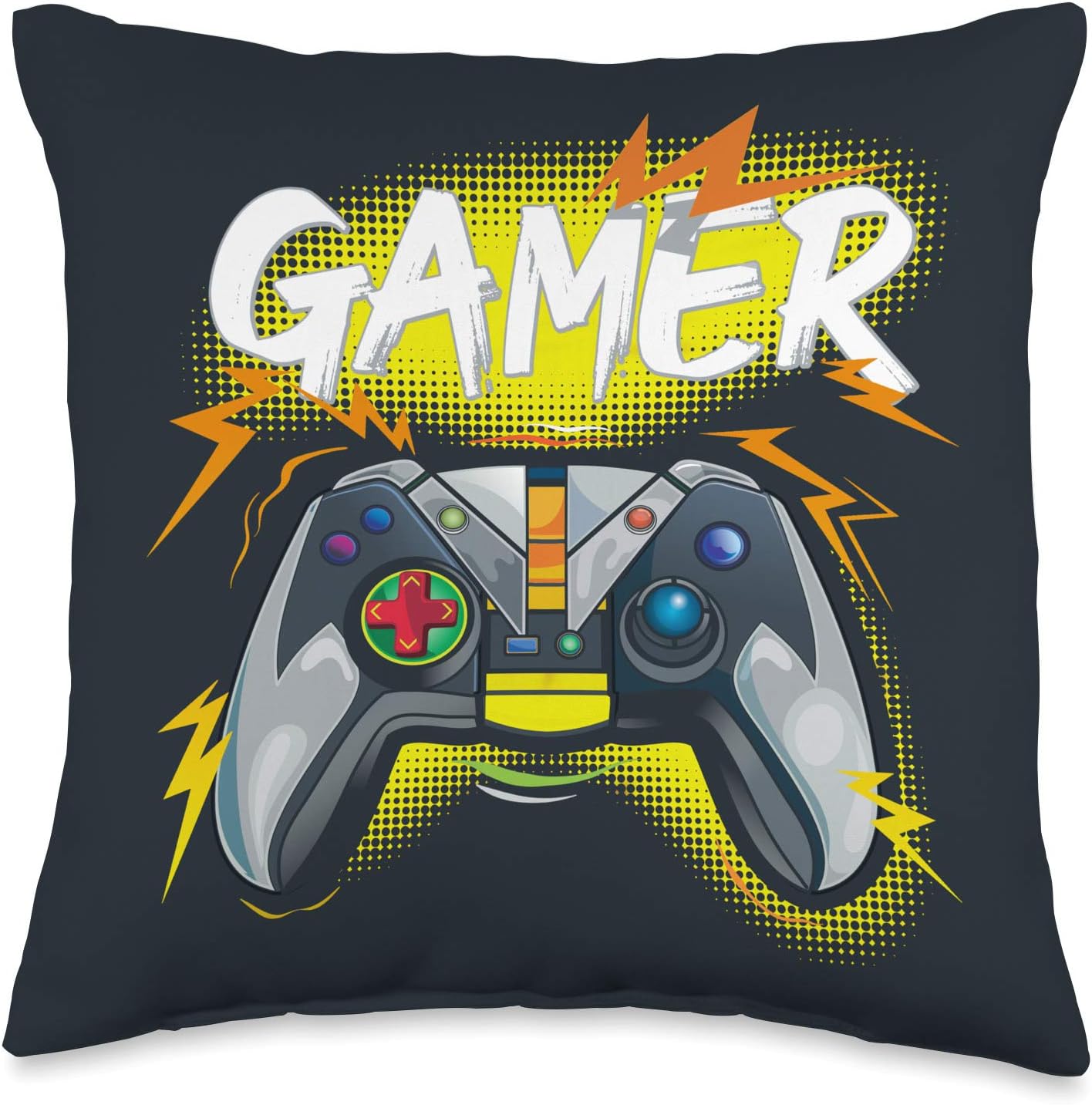 Video Game Lover Gift Room Decor for Boys Gamer Gift Gamer Throw Pillow