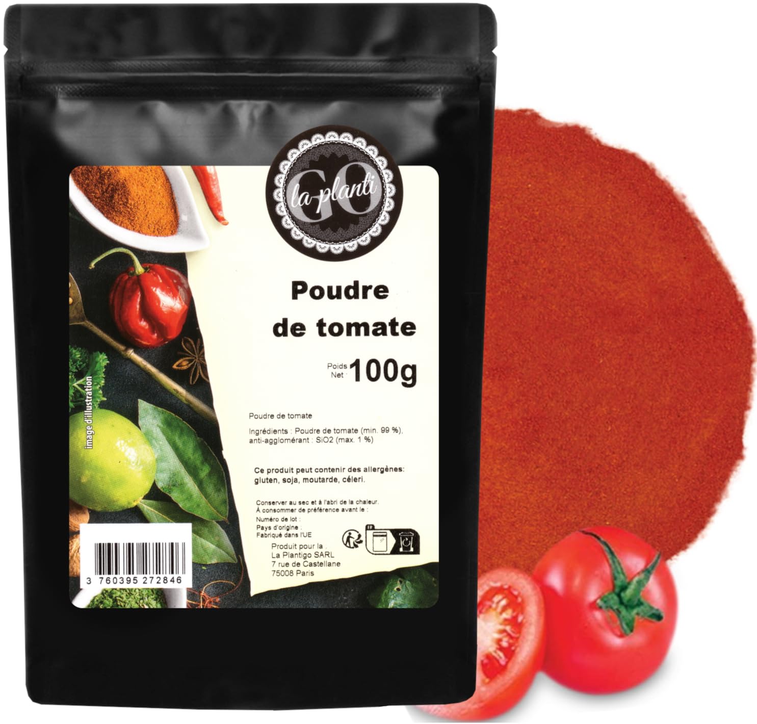 Poudre de tomate 100 g - LA PLANTIGO