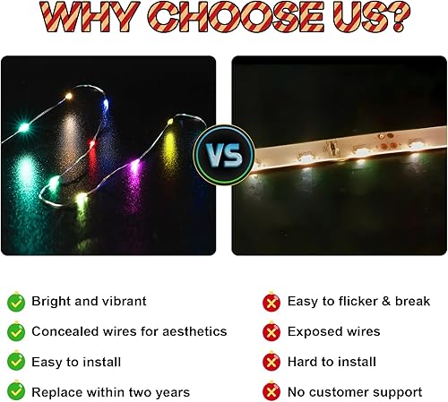 Miniatura 4 de Kit de luces LED mejorado compatible con Lego Holiday Express Train Building Set, decoración de luces compatible con Lego 10361, regalo de Navidad