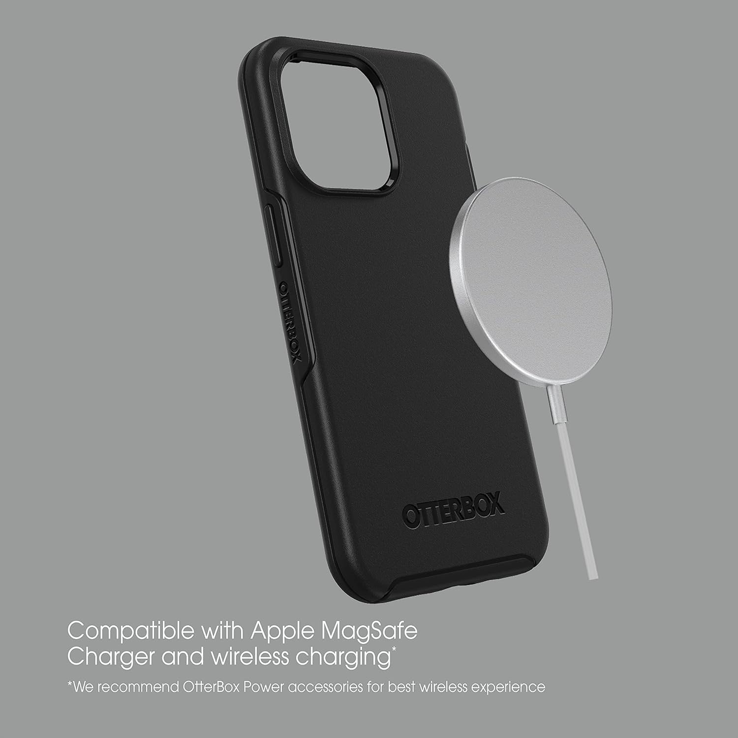 OtterBox iPhone 13 Pro (ONLY) Symmetry Series Case - ENIGMA (BLACK/ENIGMA GRAPHIC), ultra-sleek, wireless charging compatible, raised edges protect camera & screen
