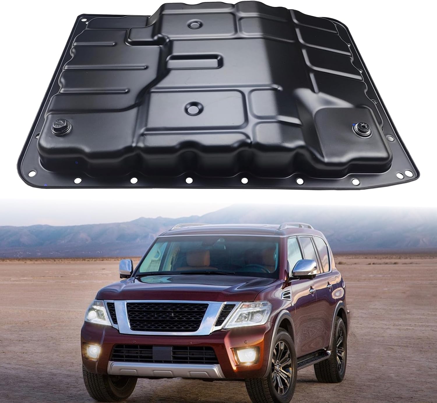 SHOWSEN 313901XJ0A Transmission Oil Pan Compatible with 2009-2020 Nissan 370Z 2017-2022 Armada 2008-2013 Infiniti G37 EX35 FX37 FX35 FX50 11-13 M37 QX56 14-19 Q50 Q60 Q70 Replacement 31390-1XJ0C