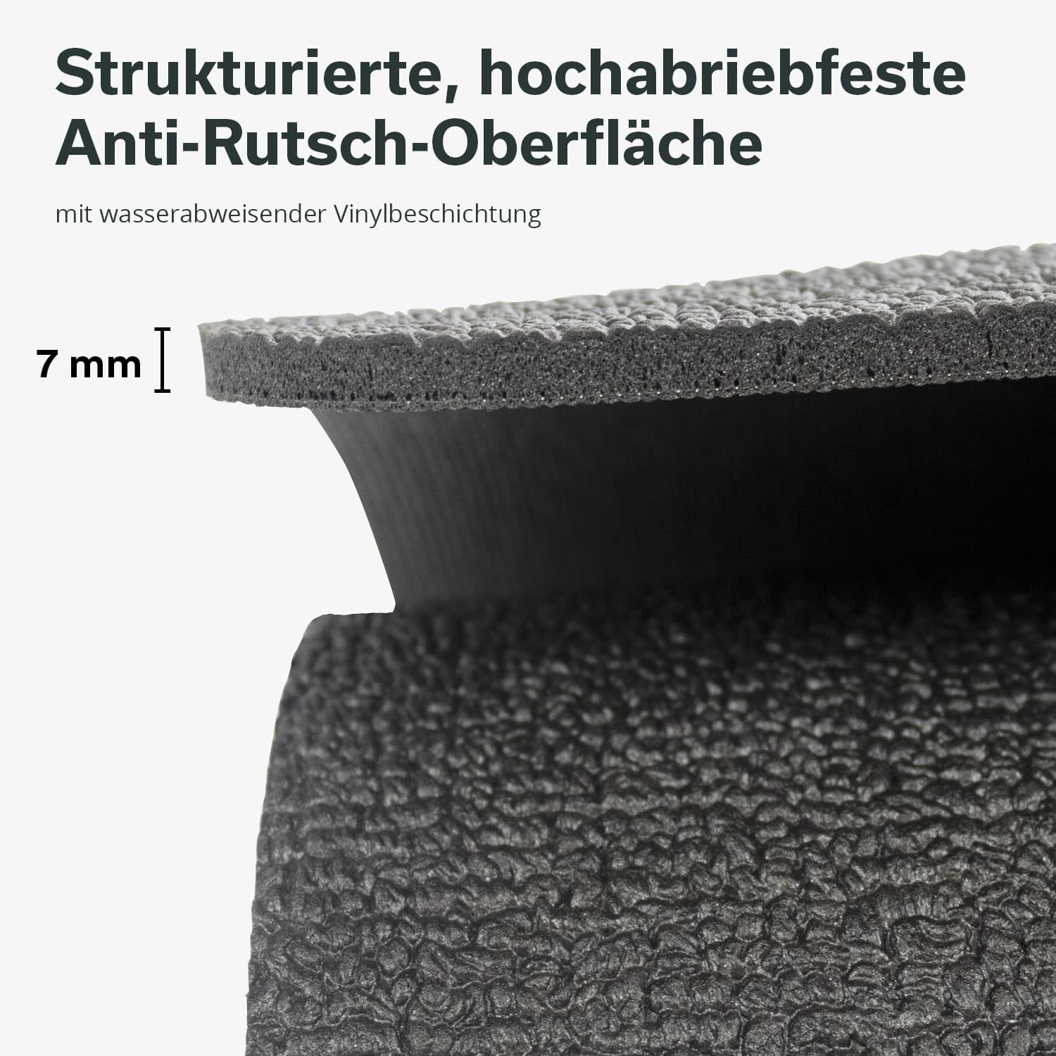Skandika Bodenschutzmatte für Heimtrainer Rudergeräte und Vibrationsplatten | Made in Germany, Multifunktionsmatte, Sport und Fitness, geruchsneutral, rutschfest, stoßfest, wasserabweisend | 4 Größen